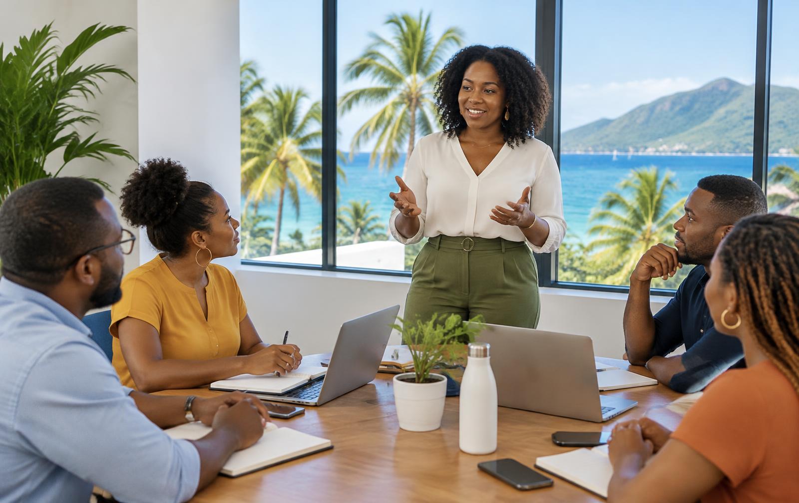 Apprenants en formation aux Abymes